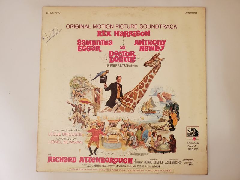 Leslie Bricusse, Lionel Newman Doctor Dolittle (Original Motion Picture Soundtrack) vinyl record